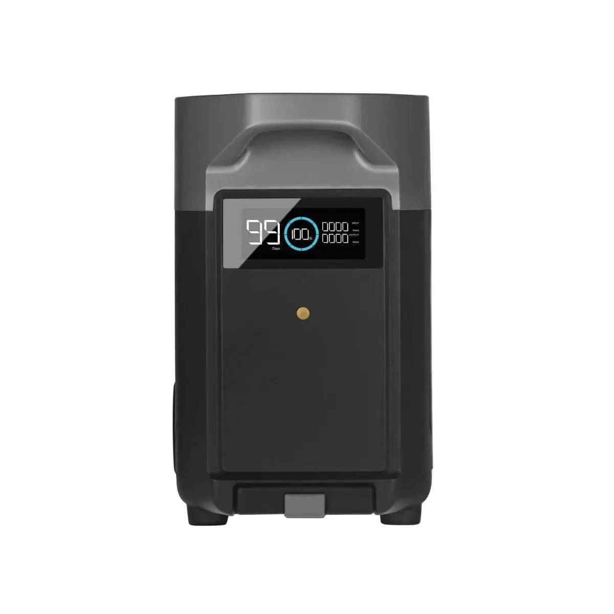 EcoFlow DELTA Pro Power Station front view from Cabin Depot Canada, features 3.6kWh capacity, ideal for home backup and smart integration.