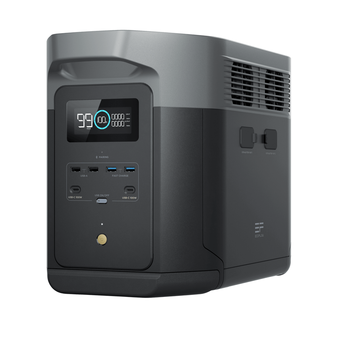 EcoFlow DELTA 2 Max Portable Power Station at Cabin Depot, 2400W LFP solar generator, fast charging, free shipping in Canada