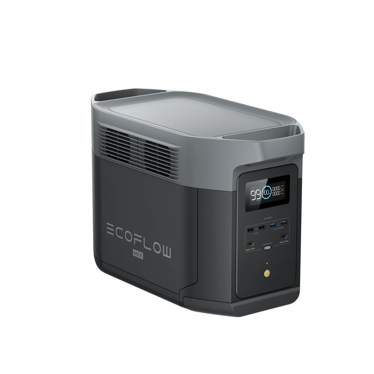 EcoFlow DELTA 2 Max Portable Power Station, fume-free, 2400W LFP, available at Cabin Depot with free Canada shipping.