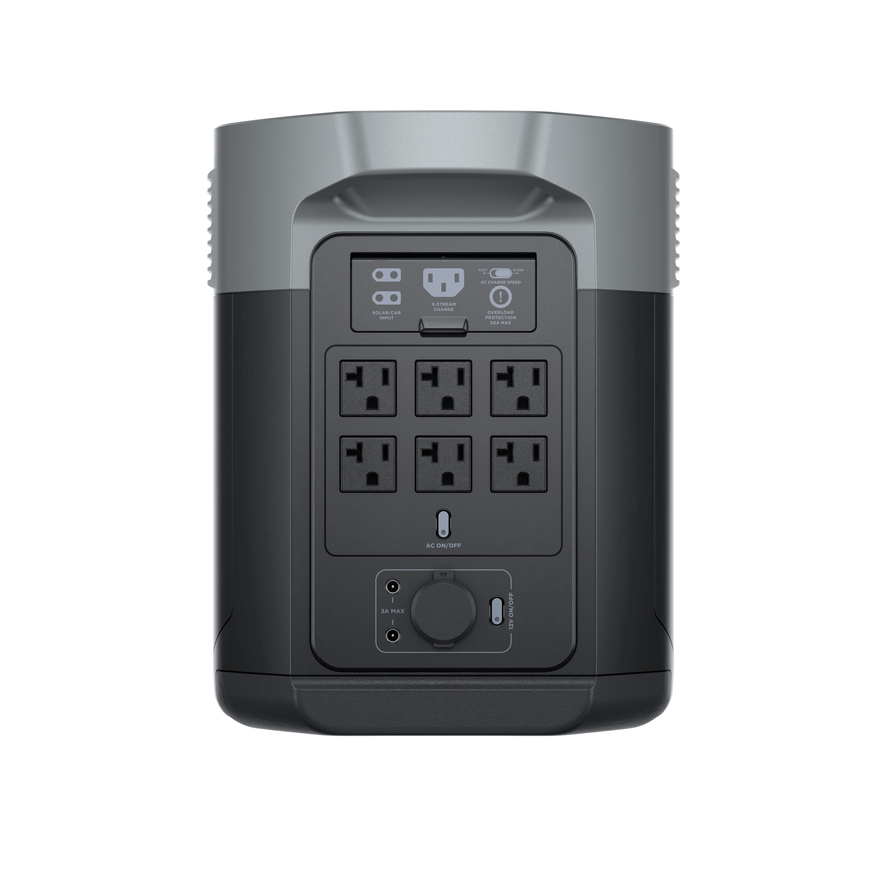 EcoFlow DELTA 2 Max Portable Power Station, 2400W solar generator, available at Cabin Depot for fast power anytime, anywhere in Canada.
