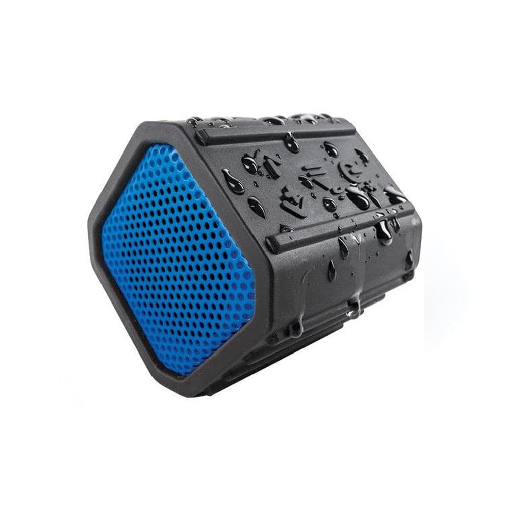 ECOXGEAR ECOPEBBLE waterproof Bluetooth speaker, perfect for outdoor adventures. Available at Cabin Depot. Portable and rugged design.