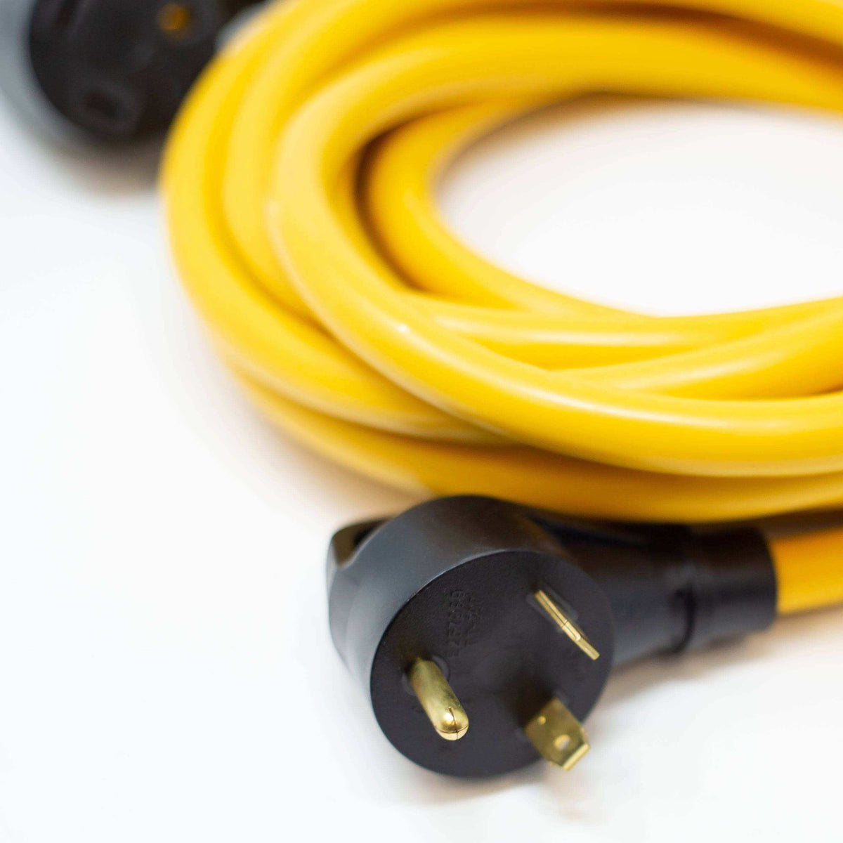 Firman TT-30P to TT-30R Power Cord - 25FT 30 AMP RV Extension, Gold Color, Outdoor Use, by Cabin Depot
