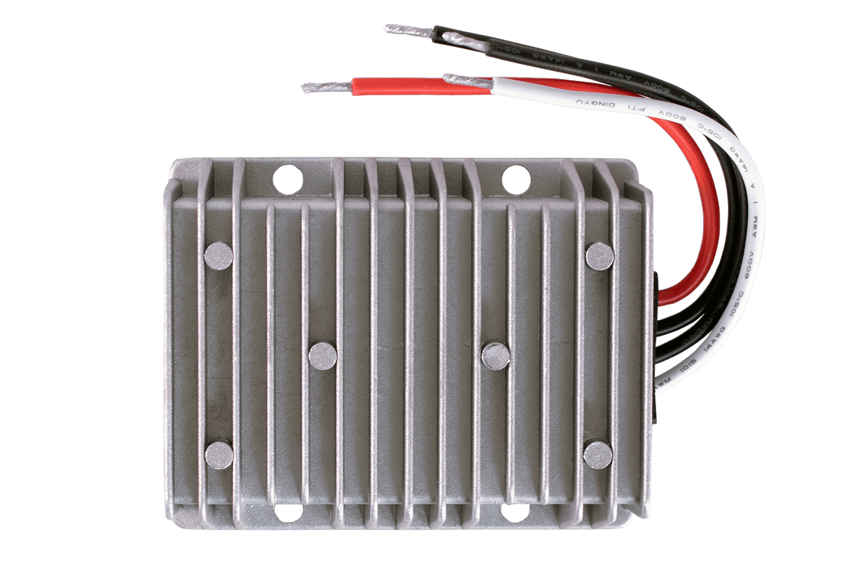 Kedron 48V to 24V 20A Step Down Converter, efficient power adapter for Cabin Depot applications, close to battery installation recommended.