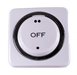 Square off-white dimmer switch for 12V DC lighting circuits with off position.