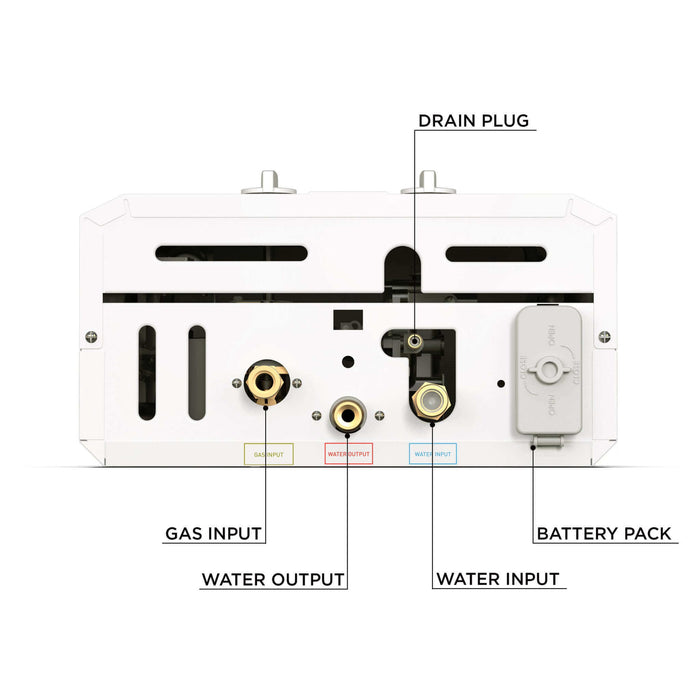 Eccotemp L10 High Capacity Tankless Water Heater with Shower Head Water