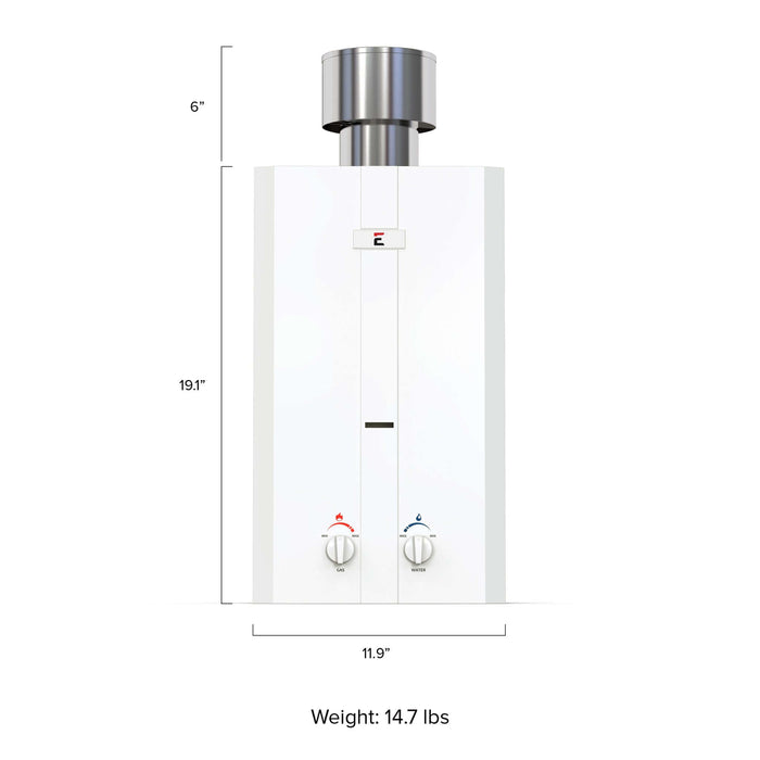 Eccotemp L10 High Capacity Tankless Water Heater with Shower Head Water