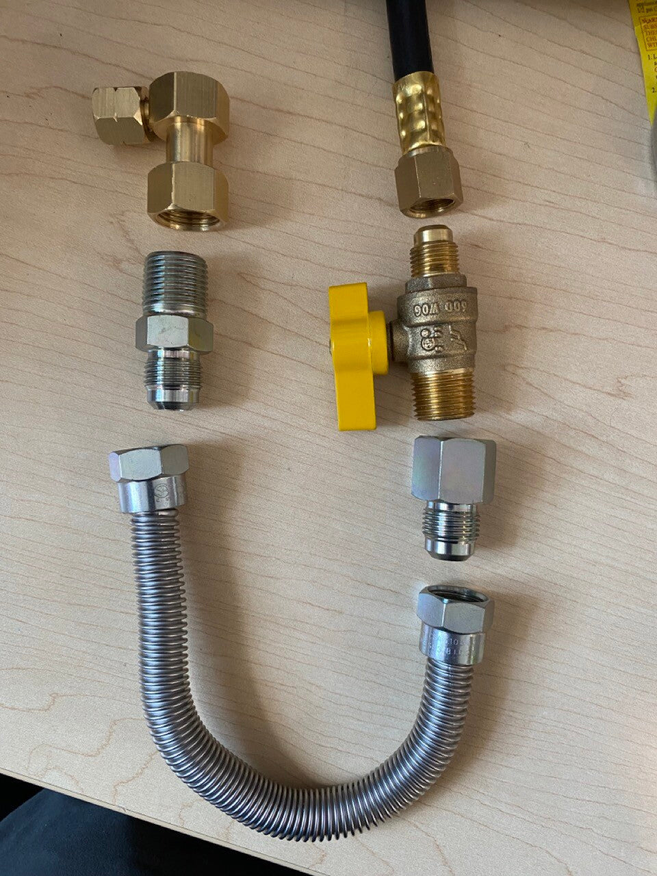 Cinderella G 1/4 LH - G 1/2 Brass 90º NPT - Female