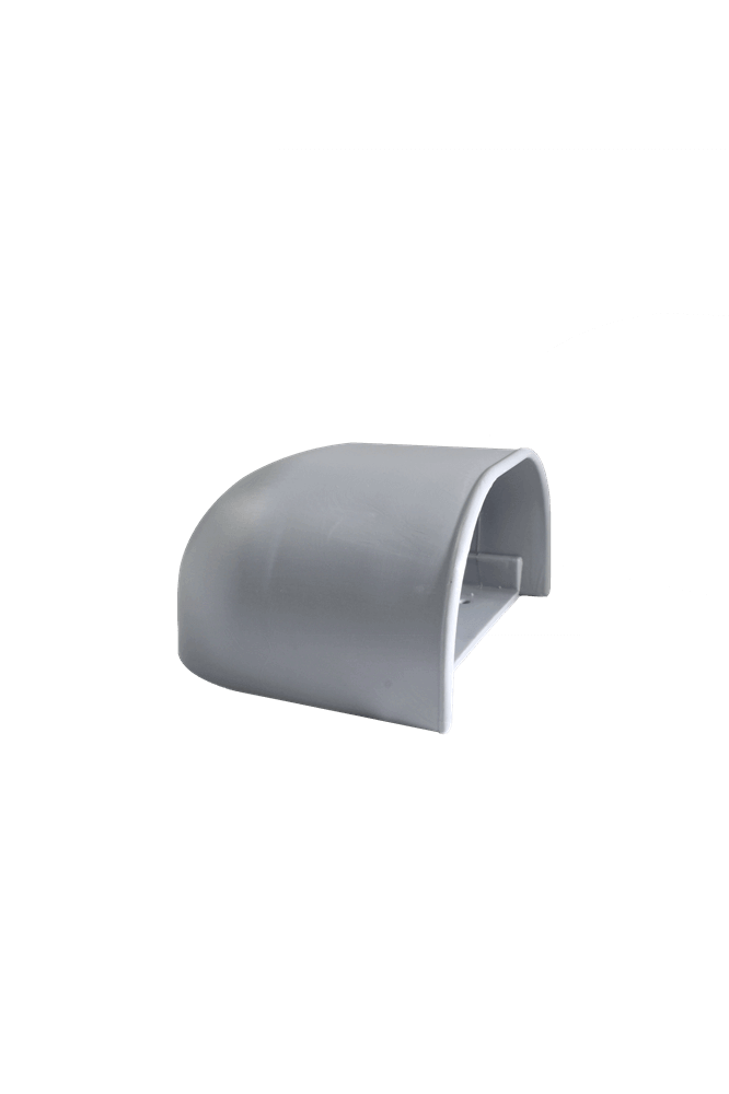 Nature's Head Shell Vent for cabins, homes, RVs; paintable plastic, durable, from Cabin Depot. Easy installation with nylon mesh filter.