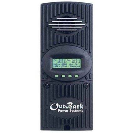 Outback Power FM80 Charge Controller with MPPT from Cabin Depot, innovative maximum power yield boost for photovoltaic arrays.