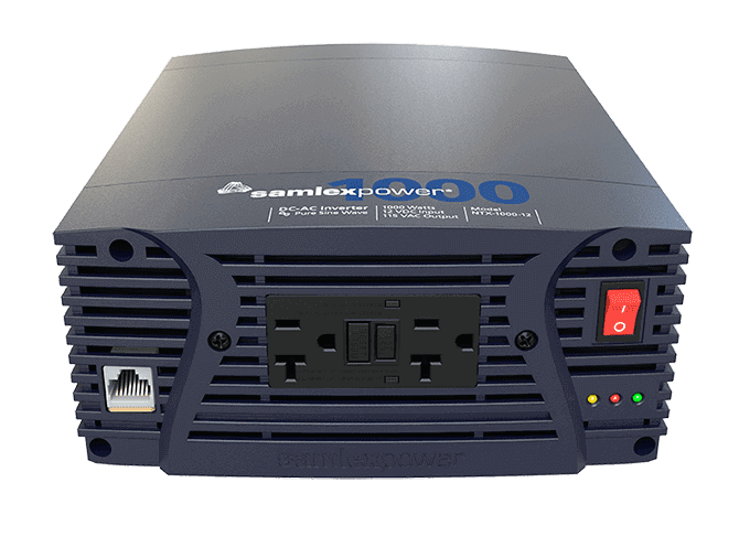 Samlex 1000W 12V NTX Pure Sine Wave Inverter with Remote, available at Cabin Depot, FCC and ETL certified for safe US and Canada use.