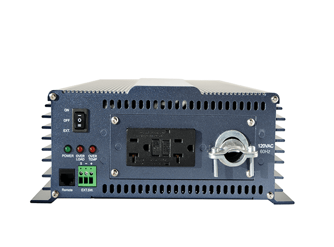 Samlex 2,000W 12V PST Pure Sine Inverter with GFCI outlet, hardwire capable for efficient power at Cabin Depot.