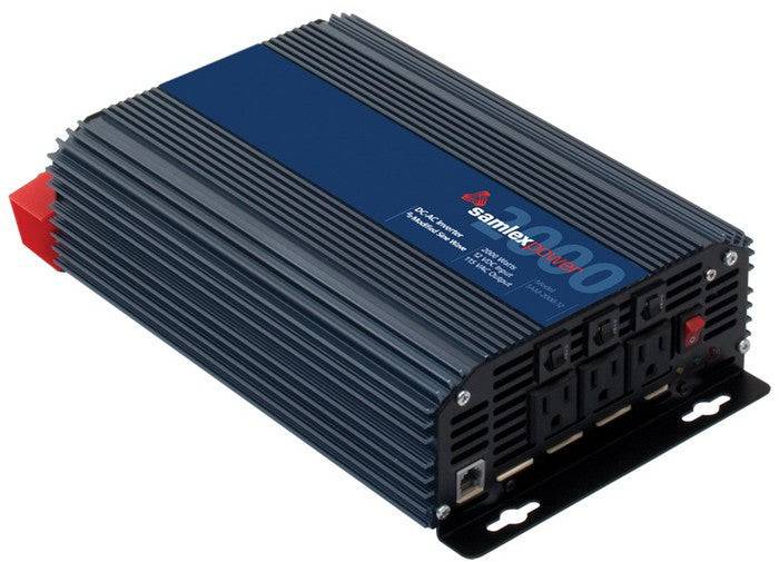 Samlex 2,000W 12V Modified Sine Inverter, low interference, for cabin power solutions, available at Cabin Depot.