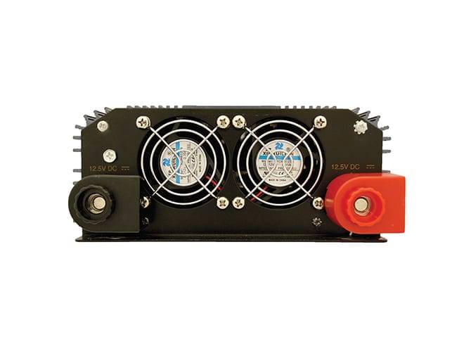 Samlex 2000W 12V Modified Sine Inverter cooling fan outlet rear view - Cabin Depot