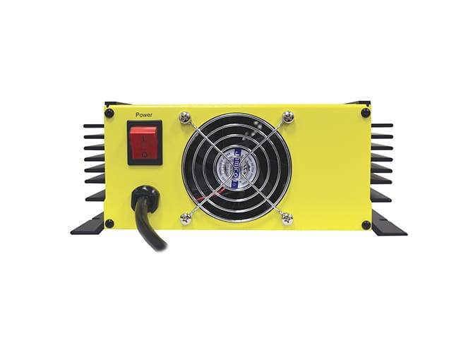Samlex 24V 25A Battery Charger SEC-2425UL, rear view, available at Cabin Depot for efficient lead-acid battery charging.
