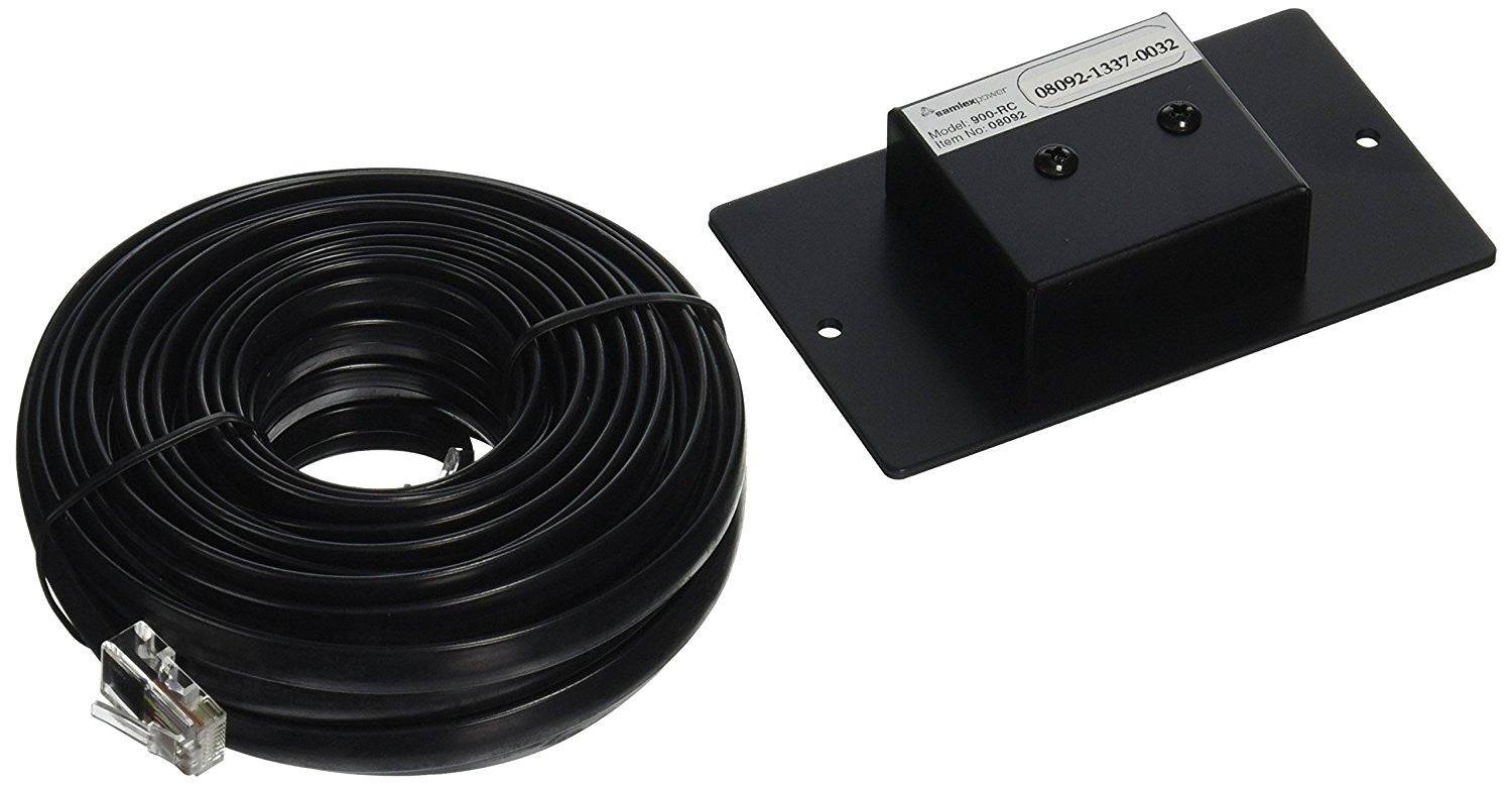 Samlex 900 RC Remote Control and 33-ft cable for SEC Chargers, available at Cabin Depot