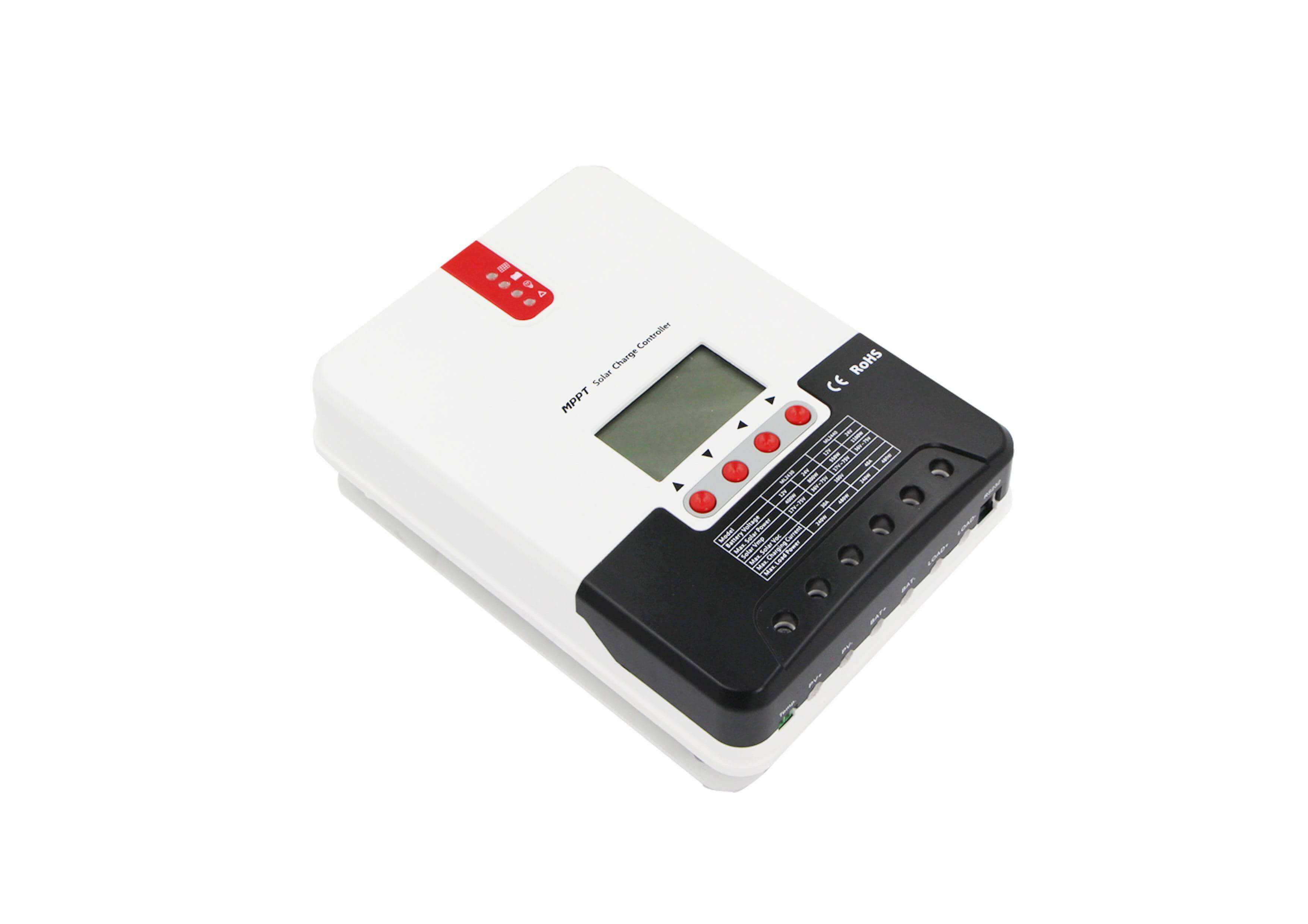 SRNE 30A MPPT Charge Controller with advanced tracking technology from Cabin Depot for efficient solar energy use.