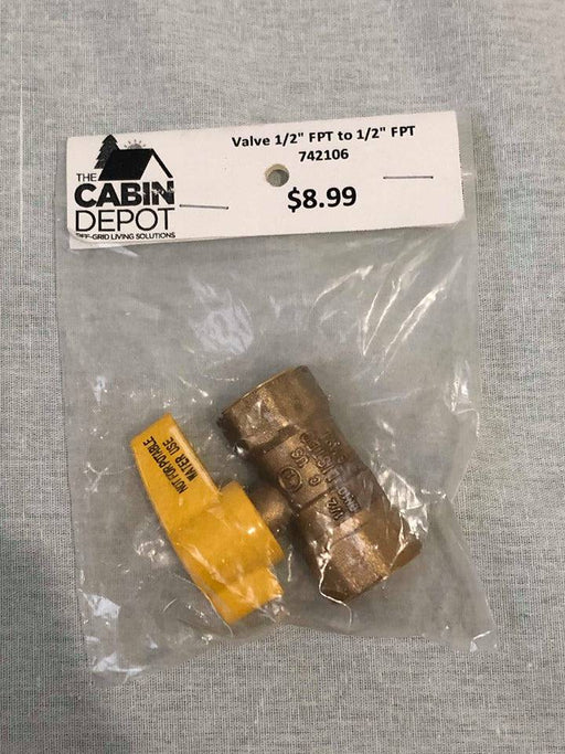 Martin 1/2" FPT to 1/2" FPT Valve by Cabin Depot, perfect for off-grid plumbing projects. Valve #91 offers reliable performance at $8.99.