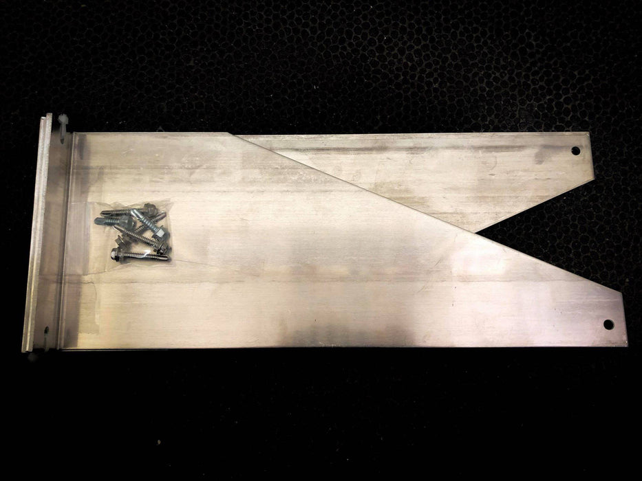 Kedron 16-inch bracket set for solar panel mounting from Cabin Depot, ideal for angled installations; screws not included.