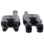 Kedron MC4 T Connector 2 to 1 by Cabin Depot for solar panel integration, combines two panels into one line, efficient and reliable.