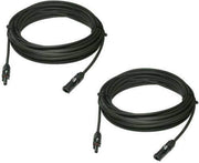 TCD 20' cable extension with MC4 connector pair, 10 AWG, suitable for solar panels, available at Cabin Depot.