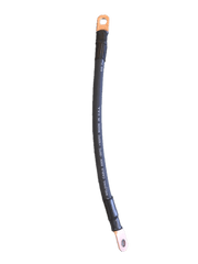 TCD 12-inch 2/0 battery cable with copper lugs, ideal for series or parallel connections by Cabin Depot.