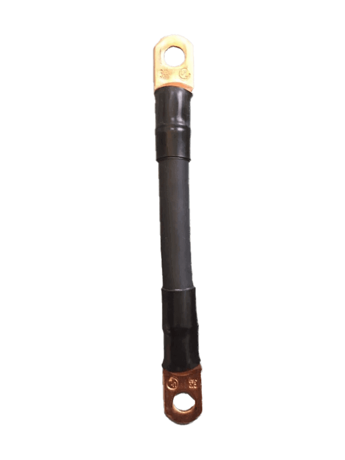 TCD 8-inch 2/0 battery cable with copper lugs for series or parallel connections by Cabin Depot
