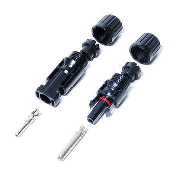 Alt Tag: Kedron MC4 Connectors 1 Pair for solar energy systems from Cabin Depot, durable and easy to install with reliable performance.