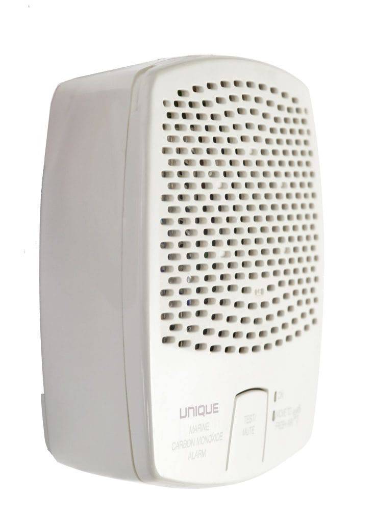 Unique Carbon Monoxide Alarm System with Safety Shut-Off for Propane Fridges, Cabin Depot. Battery powered, maintenance free for 7 years.
