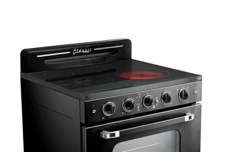 Unique 30" Classic Retro Electric Range with Convection Oven - SmoothTop available at Cabin Depot