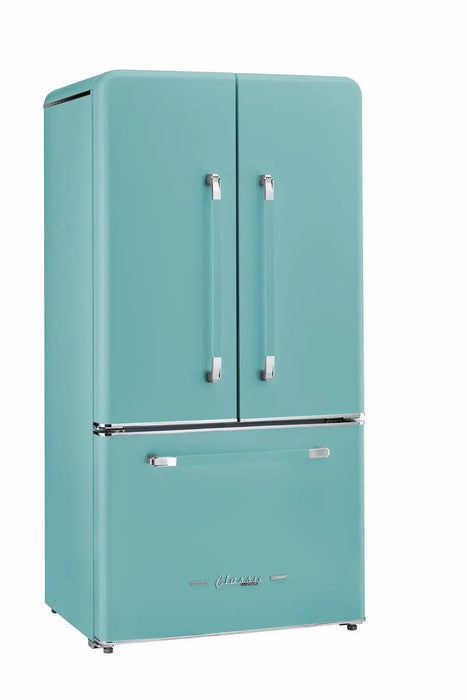 Unique 21.4 Cu/Ft 595L French Door Refrigerator, stylish and energy-efficient, available at Cabin Depot. Frost-free design. Ideal for families.