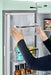 Adjustable shelf in Unique 21.4 Cu/Ft French Door Refrigerator from Cabin Depot, showcasing versatile storage. Energy Star rated and frost-free.