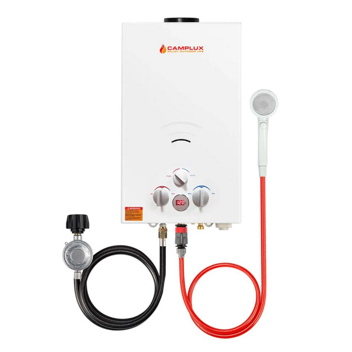 Camplux 10L Portable Tankless Water Heater w/ Seaflo Pump
