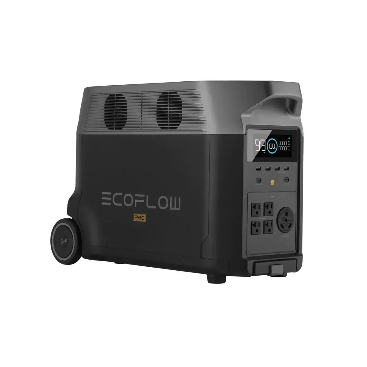 EcoFlow DELTA Pro Portable Power Station, 3.6kWh capacity, ideal for home backup, available at Cabin Depot.