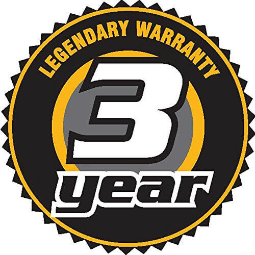 Legendary 3-year warranty badge for FIRMAN Whisper Series generator at Cabin Depot
