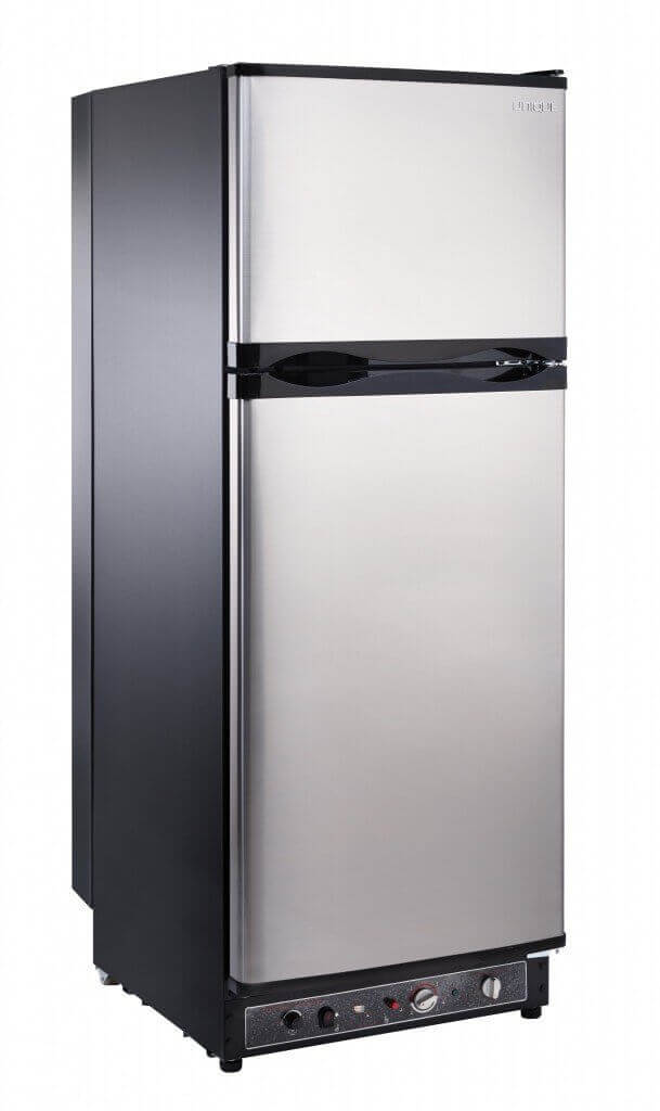 UNIQUE 10 CU/FT Propane Fridge with Freezer - Stainless Steel – by Unique | Available at Cabin Depot USA
