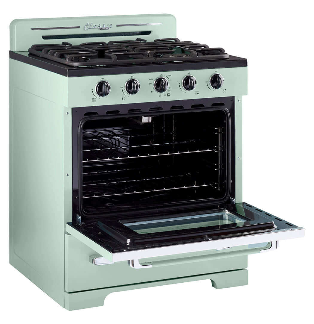 Classic Retro by Unique 30” Off-Grid Propane Range (Battery Ignition) – by Unique | Available at Cabin Depot USA