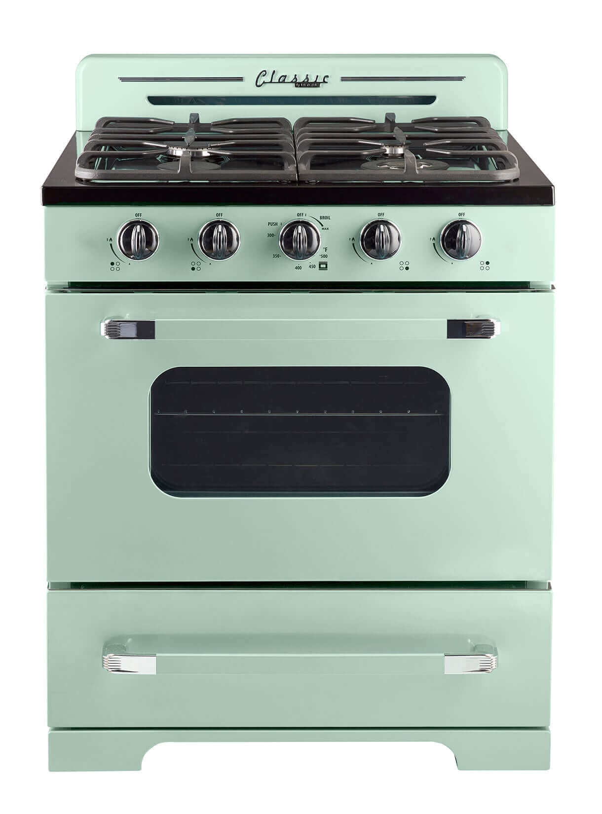 Classic Retro by Unique 30” Off-Grid Propane Range (Battery Ignition) – by Unique | Available at Cabin Depot USA