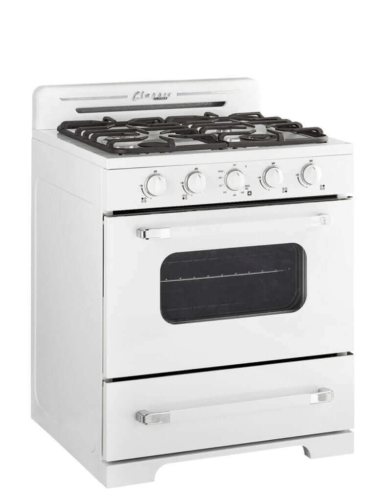 Classic Retro by Unique 30” Off-Grid Propane Range (Battery Ignition) – by Unique | Available at Cabin Depot USA