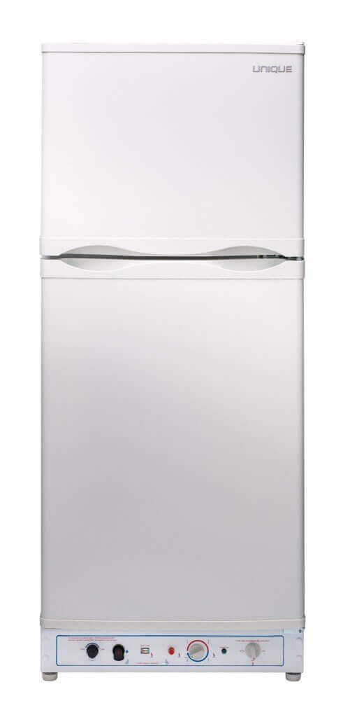 UNIQUE 6 CU/FT Propane Fridge with Freezer- White – by Unique | Available at Cabin Depot USA