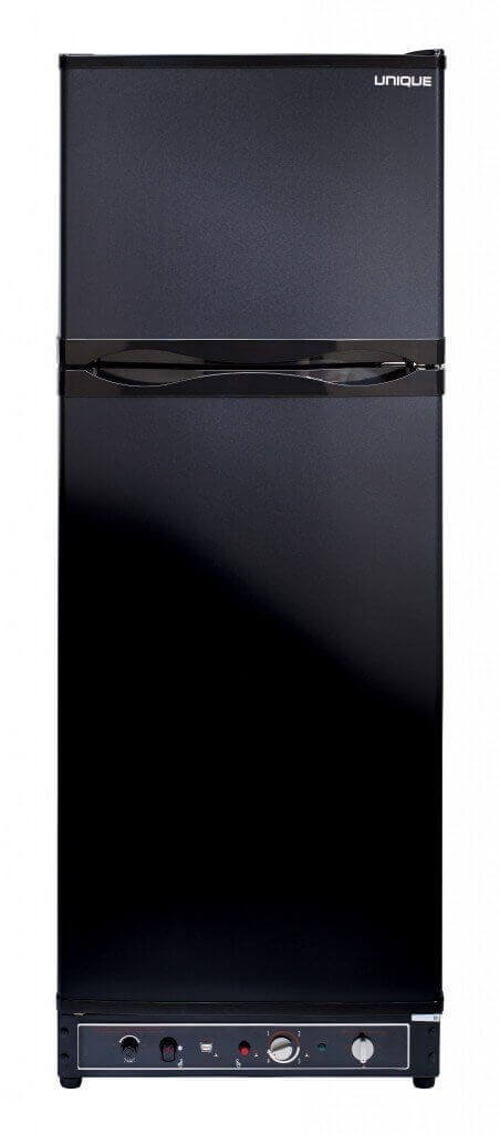 UNIQUE 8 CU/FT Propane Fridge with Freezer - Black – by Unique | Available at Cabin Depot USA