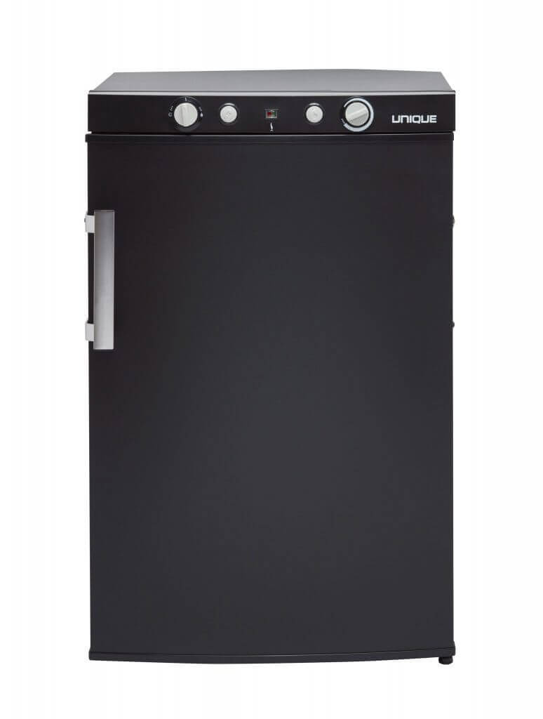 UNIQUE 3 CU/FT Propane Fridge with Freezer (LPG/110V/12V) - Black – by Unique | Available at Cabin Depot USA