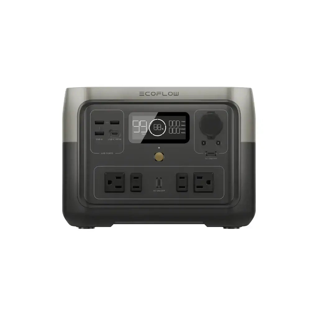 EcoFlow RIVER 2 Max Portable Power Station by Cabin Depot with X-Stream Charge, fast AC charging, ideal for travel.